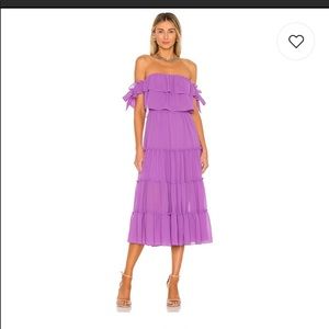 MISA Micaela Dress, Dark Lilac